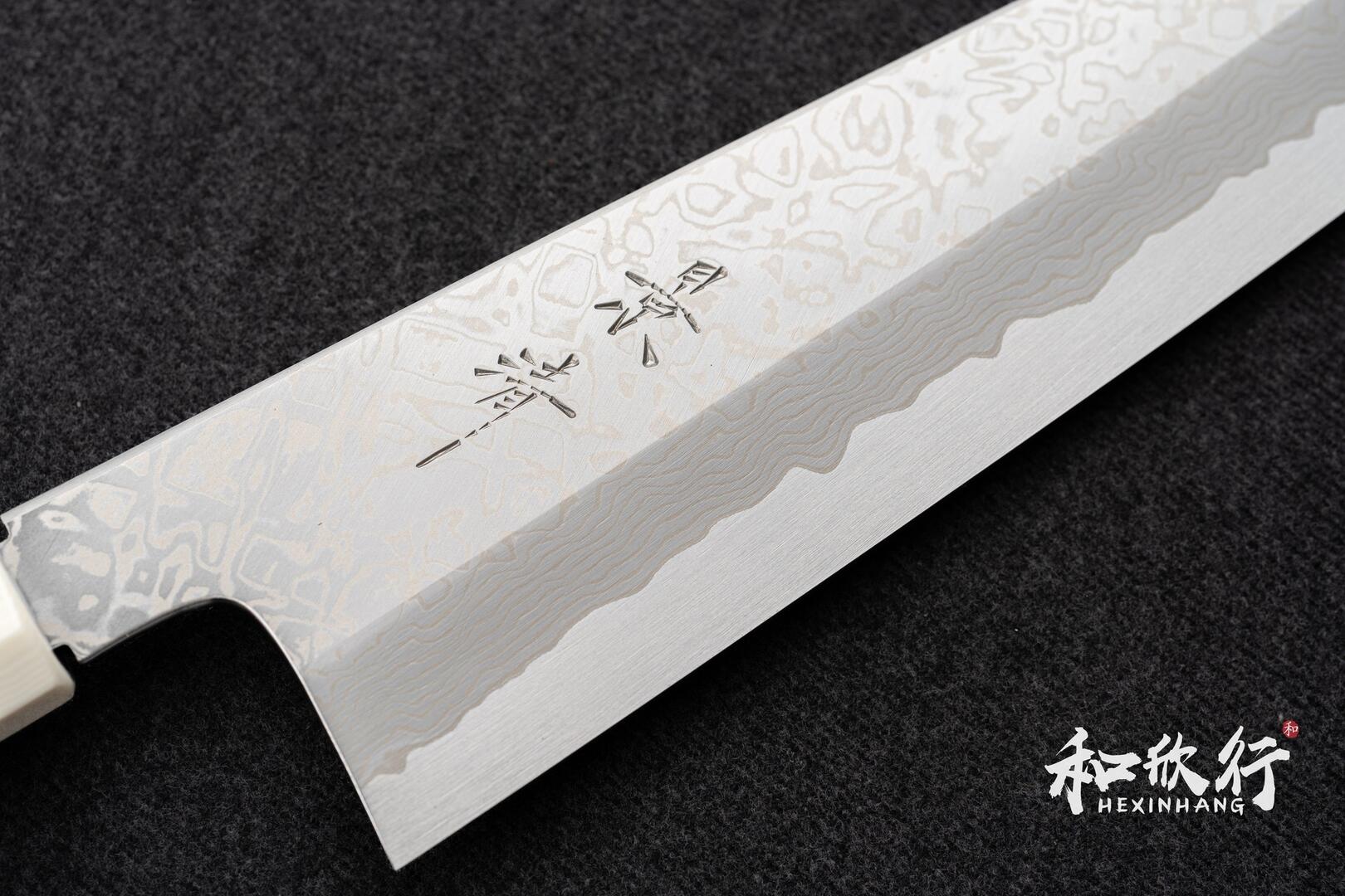 馬場刃物景清Baba-Hamono Kagekiyo 青一鋼不鏽鋼大馬士革包覆和牛刀系列